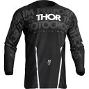 THOR パルス モノ ジャージ - ブラック/ホワイト - L 2910-7099 THOR Pulse Mono Jersey - Black/White ...