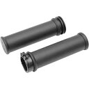 ドラッグスペシャリティーズ 小径グリップ スリーブ付き - ブラック 0630-0373 Drag Specialties Small Diameter Grips with Sleeve - Black 0630-0373(2)