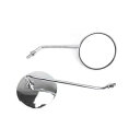 8mm オートバイスクーターミラー 4インチ ラウンド ホンダメタルヘッドとステム用 lfm-008 8mm Motorcycle Scooter Mirrors 4