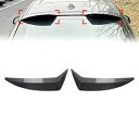 リアルーフスポイラートップウィンドウウイングリップカーボンブラック BMW X6 G06 2019-2024 ペア Rear Roof Spoiler Top Window Wing Lip Carbon Black For BMW X6 G06 2019-2024 Pair(2)