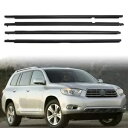 4X ウェザーストリップウィンドウモールディングトリムシルシールベルトトヨタハイランダー 2008-10 4X Weatherstrip Window Molding Trim Sill Seal Belt For Toyota Highlander 2008-10