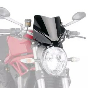 Puig スポーツ スクリーン フロントガラス ブラック ドゥカティ モンスター 1200 / S 2014 - 2020 Puig Sport Screen Windshield Black Ducati Monster 1200 / S 2014 - 2020