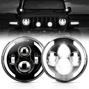 ダッジ D100 D200 D300 ピックアップ 1969-1974 7 インチラウンド LED ヘッドライト DRL For Dodge D100 D200...