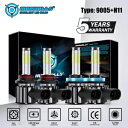 6 サイド コンボ LED ヘッドライト電球キット トヨタ プリウス 2010-2015 高低ビーム用 6-Sides Combo LED Headlight Bulbs Kit For Toyota Prius 2010-2015 High Low Beam