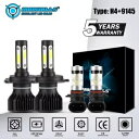 2004-2009 トヨタ プリウス 4x LED ヘッドライト高低ビームフォグランプコンボ電球 For 2004-2009 Toyota Prius 4x LED Headlight High Low Beam Fog Lights Combo Bulbs