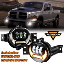 ダッジラム 1500 2002-2008/2500 3500 2003-2009 LED フォグライト DRL ターンシグナル For Dodge Ram 1500 2002-2008/2500 3500 2003-2009 LED Fog Light DRL Turn Signal(2)