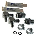クイックディスコネクト燃料ホースカップリングキット (4 個) 5/16 インチホース用 FP-QDCR1200ADV Quick Disconnect Fuel Hose Coupling Kit (4 Piece) for 5/16" hoses FP-QDCR1200ADV