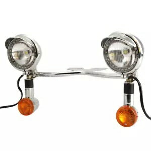 通過ターンシグナルフォグライトバーホンダシャドウエースエアロ VT 750 1100 VLX 600 Passing Turn Signal Fog Light Bar For Honda Shadow ACE Aero VT 750 1100 VLX 600