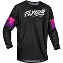 フライ レーシング ユース キネティック メッシュ カオス ジャージ - ブラック/パープル/ピンク - L 377-330YL Fly Racing Yout...