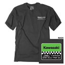Factory Effex Kawasaki スターティング ライン T シャツ - ヘザー チャコール - XL 27-87106 Factory Effex Kawasaki Starting Line T-Shirt - Heather Charcoal - XL 27-87106