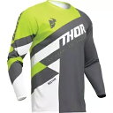 Thor MX-24 セクター チェッカー ジャージ - 2024 コレクション - グレー/アシッド - 3XL 2910-7599 Thor MX-24 S...