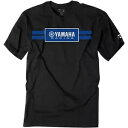 Factory Effex ヤマハ レーシング ストライプ T シャツ - ブラック - L 19-87204 Factory Effex Yamaha Racing Stripe Tee Shirt - Black - Large 19-87204