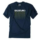 Factory Effex スズキ リピート T シャツ - ヘザー ネイビー - XL 27-87426 Factory Effex Suzuki Repeat T-Shirt - Heather Navy - X-Large 27-87426