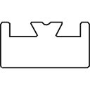 ブラック交換用スライド - UHMW - プロファイル 12 - 長さ 47.00 インチ 12-4700-1-01-01 Black Replacement Slide - UHMW - Profile 12 - Length 47.00" 12-4700-1-01-01