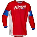 フライ レーシング ユース キネティック メッシュ カオス ジャージ - レッド/ホワイト/ブルー - L 377-334YL Fly Racing Youth...