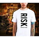 リスク レーシング バーティカル チーム プレミアム T シャツ - ホワイト - XL 00181 Risk Racing Vertical Team Premium T-Shirt - White - XL 00181