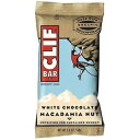 CLIF BAR エナジーバー - ホワイトチョコレートマカダミア - 12本入 840290-08 CLIF BAR Energy Bars - White Chocolate Macadamia - 12-Pieces 840290-08