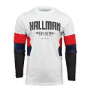 トール ホールマン ディファレント ドリフト ジャージ - ホワイト/レッド/ネイビー - XL 2910-6605 Thor Hallman Differen...
