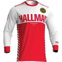 THOR ディファ スライス ジャージ - ホワイト/レッド - M 2910-7134 THOR Differ Slice Jersey - White/Re...