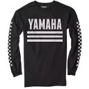 Factory Effex ヤマハ レーサー長袖 T シャツ - ブラック - L 23-87214 Factory Effex Yamaha Racer Long Sleeve Tee Shirt - Black - Large 23-87214