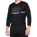 100% Airmatic 3/4 スリーブ ジャージ - ブラック - L 40018-00002 100% Airmatic 3/4 Sleeve Jers...