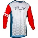Fly Racing Rayce 自転車ジャージ - レッド/ホワイト/ブルー - XL 377-054X Fly Racing Rayce Bicycle J...