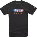 アルパインスターズ USA アゲイン T シャツ - ブラック - M 12137261010M Alpinestars USA Again T-Shirt - Black - Medium 12137261010M
