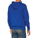 100% 公式フリース ジップアップ パーカー - ロイヤル - ミディアム 20032-00021 100% OFFICIAL FLEECE ZIP-UP HOODIE - ROYAL - MEDIUM 20032-00021