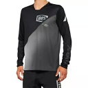 100% R-CORE-X 長袖ジャージ - ブラック/グレー - XL 40000-00003 100% R-CORE-X LONG-SLEEVE JERSE...