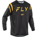 フライ レーシング キネティック センター ジャージ - ブラック/ゴールド - S 378-520S Fly Racing Kinetic Center Je...