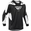 フライ レーシング キネティック シンボル ジャージ - ブラック/ホワイト - XL 378-421X Fly Racing Kinetic Sym Jers...