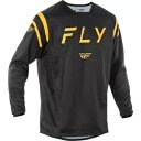 フライ レーシング キネティック センター ジャージ - ブラック/ゴールド - L 378-520L Fly Racing Kinetic Center Je...