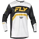 Fly Racing Rayce 自転車ジャージ - ホワイト/ブラック/ゴールド - L 378-055L Fly Racing Rayce Bicycle ...