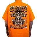 リーサル スレット デカール ローリン ライト ショップ シャツ - オレンジ - 4XL DG60173-4XL Lethal Threat Decals Rollin Right Shop Shirt - Orange - 4XL DG60173-4XL