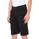 100% ユース ライドキャンプ ショーツ - ブラック - US 24 40033-00001 100% Youth Ridecamp Shorts - Black - US 24 40033-00001