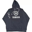 Factory Effex ヤマハ スタック パーカー - ネイビー - L 22-88214 Factory Effex Yamaha Stack Hoodie - Navy - Large 22-88214