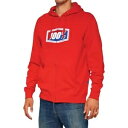 100% 公式フリース ジップアップ パーカー - レッド - Lサイズ 20032-00017 100% OFFICIAL FLEECE ZIP-UP HOODIE - RED - LARGE 20032-00017