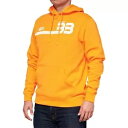 100% BB33 プルオーバー カンガルー ポケット パーカー - オレンジ - M BB-36045-476-11 100% BB33 Pullover Kangaroo Pocket Hoodie - Orange - Medium BB-36045-476-11