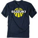 Factory Effex スズキ サン T シャツ - ネイビー - L 19-87404 Factory Effex Suzuki Sun Tee Shirt - Navy - Large 19-87404