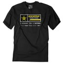 Factory Effex Rockstar 21 Racewear T シャツ - ブラック - 2X-Large 24-87628 Factory Effex Rockstar 21 Racewear T-Shirt - Black - 2X-Large 24-87628