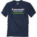 Factory Effex Kawasaki ストライプ T シャツ - ネイビー - 2X-Large 22-87108 Factory Effex Kawa...