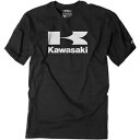 Factory Effex Kawasaki Flying-K T シャツ - チャコール - L 22-87114 Factory Effex Kawasaki Flying-K Tee Shirt - Charcoal - Large 22-87114