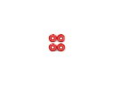 キット フレーム プラグ レッド Ducabike Ducati Scrambler Street Classic 2017 - 2018 1A1- Kit frame plugs red Ducabike Ducati Scrambler Street Classic 2017 - 2018 1A1-(2)