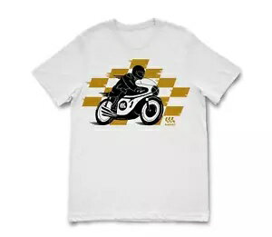 4into1 カフェ レーサー T シャツ - ホワイト - XL 4into1 Cafe Racer T-Shirt - White - X-Large