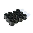 TM Designworks ノースティック フロント A アーム ブッシング セット ブラック ヤマハ ブラスター 200 87-11 TM Designworks No-Stik Front A-Arm Bushing Sets Black Yamaha Blaster 200 87-11
