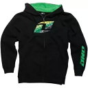 One Industries YOUTH キーパー ブラック グリーン ジップ アップ パーカー スウェットシャツ MX モトクロス One Industries YOUTH Keeper Black Green Zip Up Hoodie Sweatshirt MX Motocross