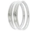 ライジング サン シルバー アルミ リム セット - ホンダ CL450K スクランブラー 450 - 1968-1974 Rising Sun Silver Aluminum Rim Set - Honda CL450K Scrambler 450 - 1968-1974