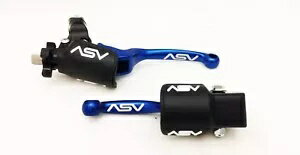ASV F3 フロント ブレーキ クラッチ パーチ レバー ダスト カバー ブルー スズキ RMZ 250 RMZ 450 ASV F3 Front Brake Clutch Perch Levers Dust Covers Blue Suzuki RMZ 250 RMZ 450