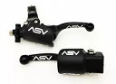 ASV F3 フロント ブレーキ クラッチ パーチ レバー ダスト カバー ショーティー ブラック TTR 230 2005+ ASV F3 Front Brake Clutch Perch Levers Dust Covers Shorty Black TTR 230 2005+(2)