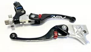 ASV F4 フロント ブレーキ クラッチ パーチ レバー ブラック ペア パック グリズリー 350 450 660 ASV F4 Front Brake Clutch Perch Levers Black Pair Pack Grizzly 350 450 660